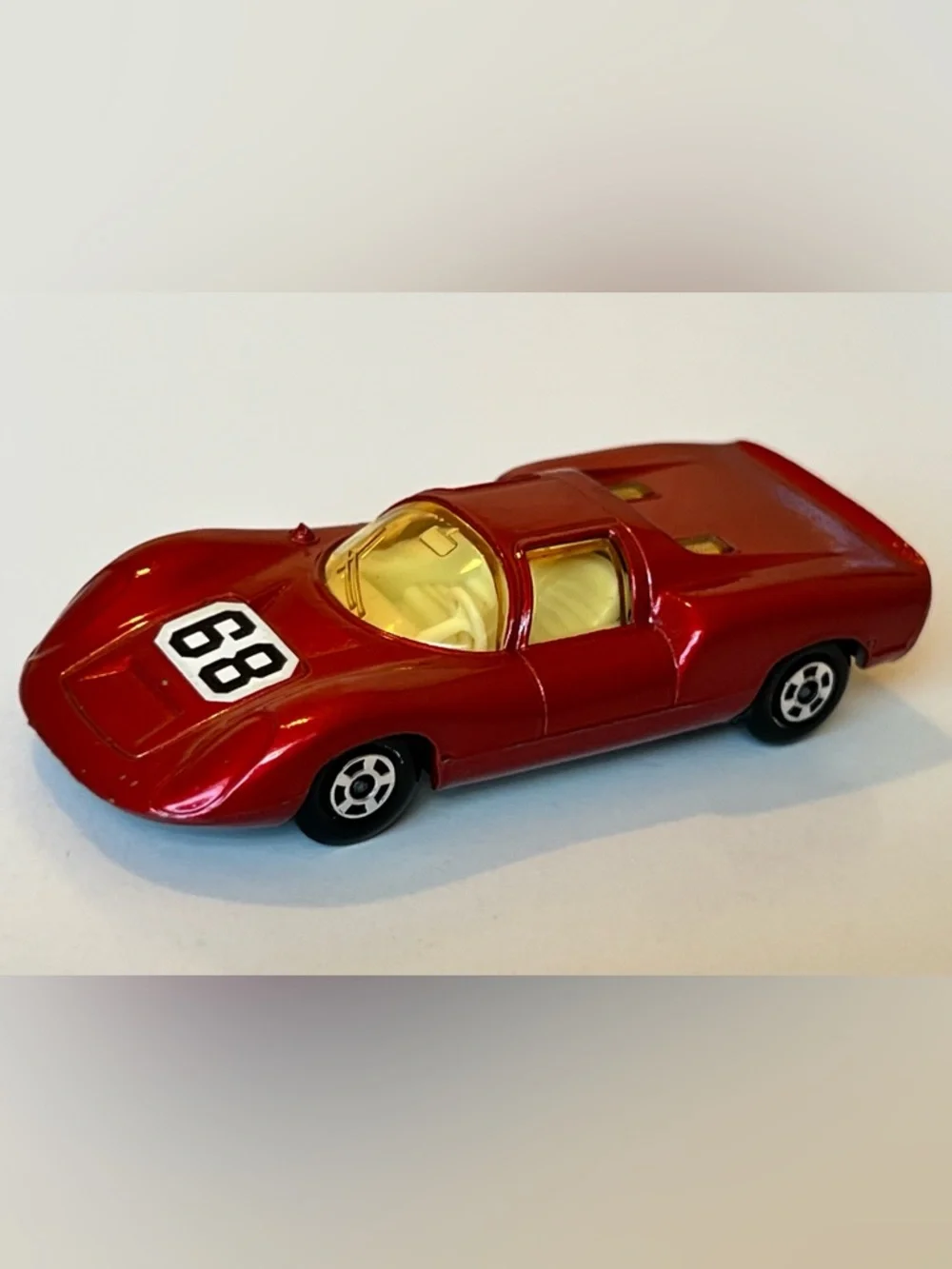 Vintage Matchbox Superfast No. 68 Porsche 910 Red Lesney England